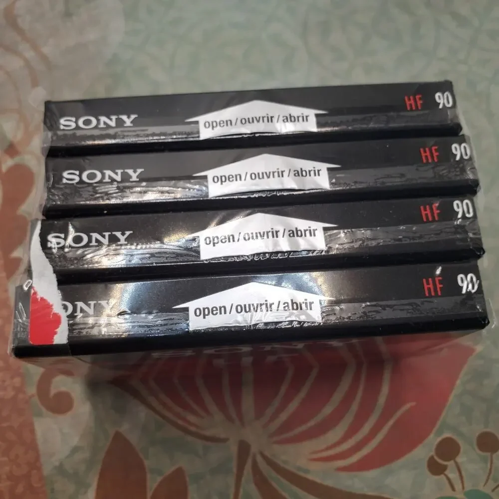 Sony HF 90 High Fidelity Normal Bias Cassette 90 Min New Sealed Set Of 4